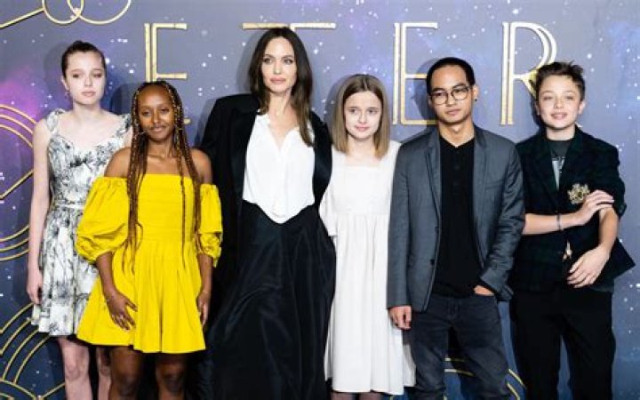 Angelina Jolie Bonds With Kids Shiloh, Zahara, Maddox, Twins Vivienne & Knox In Rome After Premiere