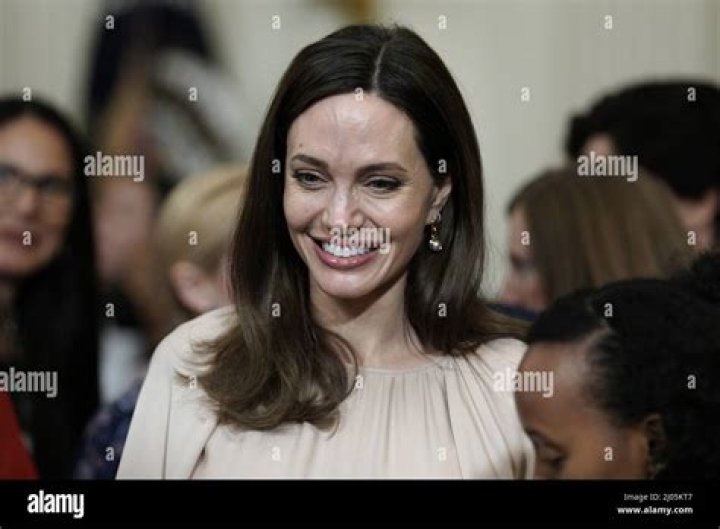 Angelina Jolie Nervously Giggles At White House Podium As She Discusses Violence Against Women Act