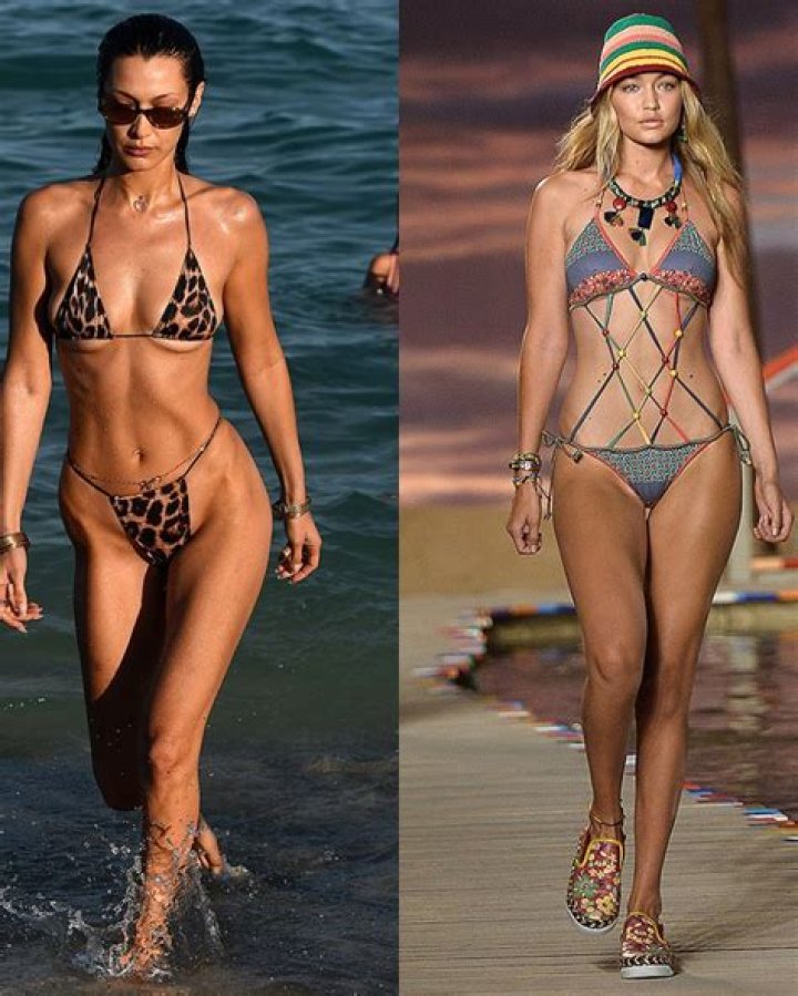 Bella Hadid Rocks Tiny Patchwork Bikini On Vacation With BF Marc Kalman