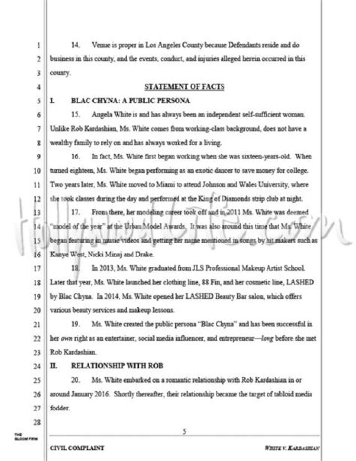 Blac Chyna v. Kardashian Family Court Docs — Pics