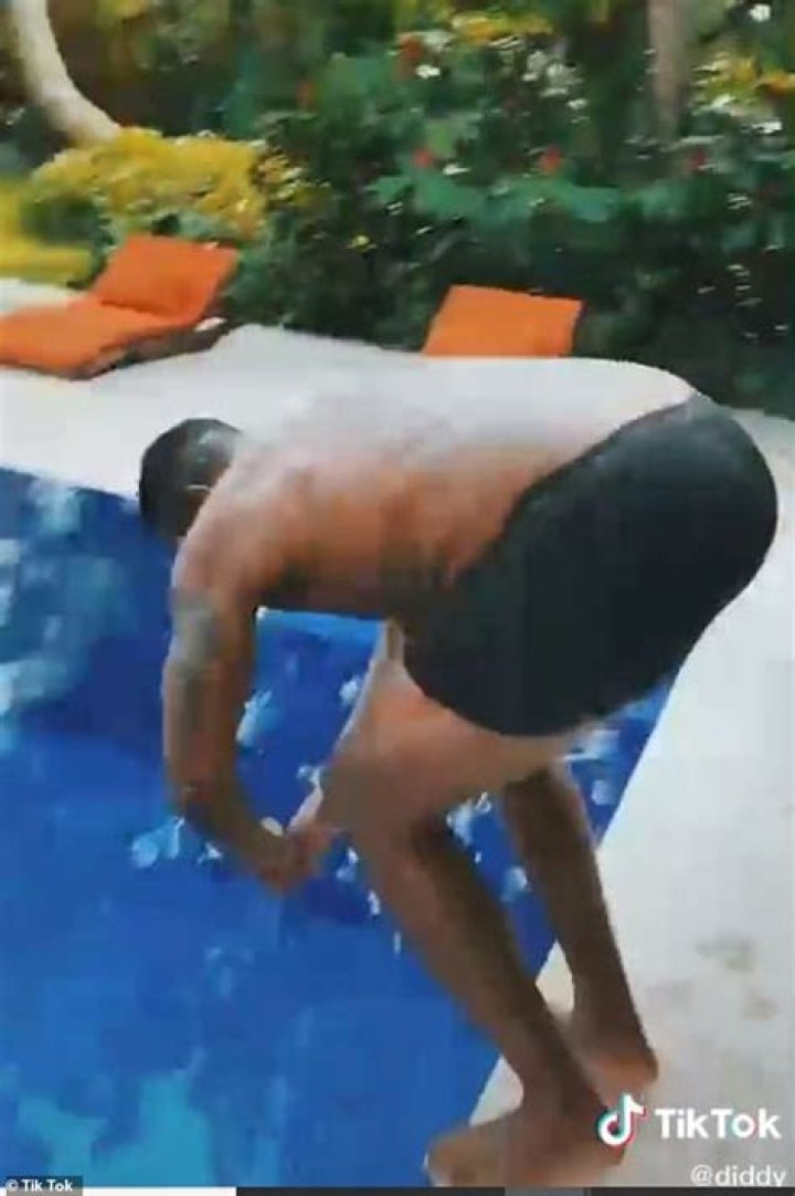 Diddy, 51, Goes Viral After Shirtless Video On TikTok: ‘Working On My Dive’ — Watch