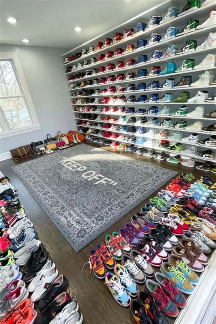 Drake Reveals Giant Color-Coded Shoe Closet Including $2K Air Diors & $3K Air Jordans — Watch