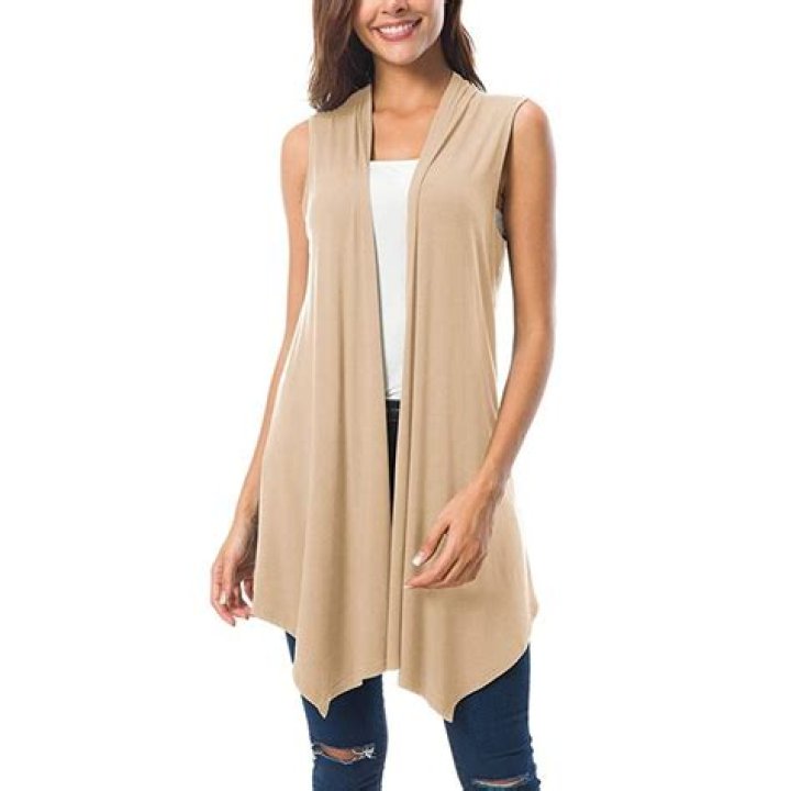 Top Draped Open Front Cardigan Vest in 2024 – Hollywood Life Reviews – Hollywood Life