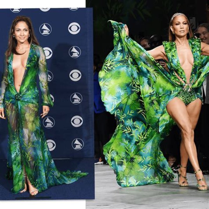 Jennifer Lopez, 50, Rocks Versace Jungle Print Outfit That’s Just Like Her Iconic Green Dress — See Pic
