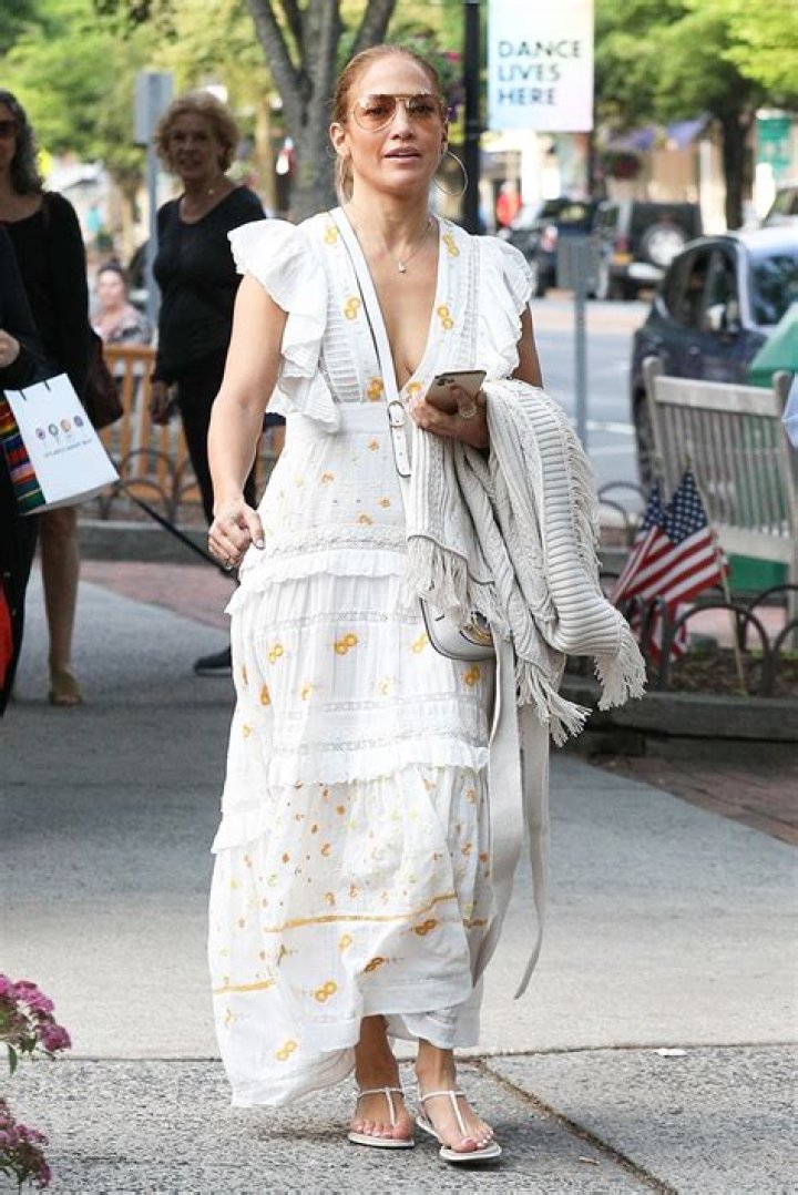 Jennifer Lopez, 51, Slays In Plunging White Dress While Out In The Hamptons After PDA With Ben Affleck