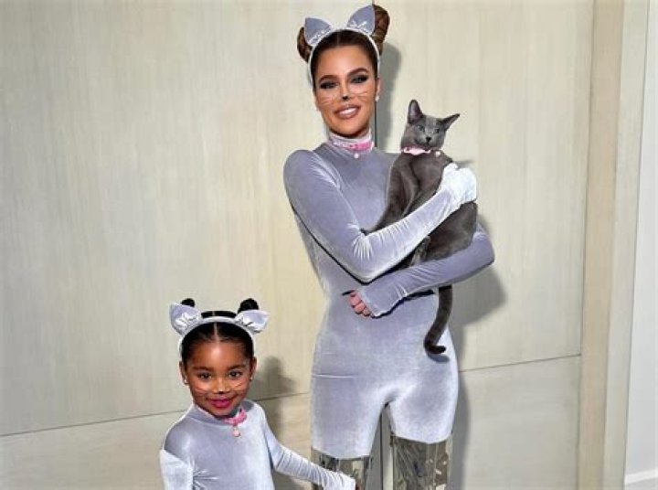 Khloe Kardashian Rocks Casual Cat Costume & Cuddles Up To True Amidst COVID Quarantine