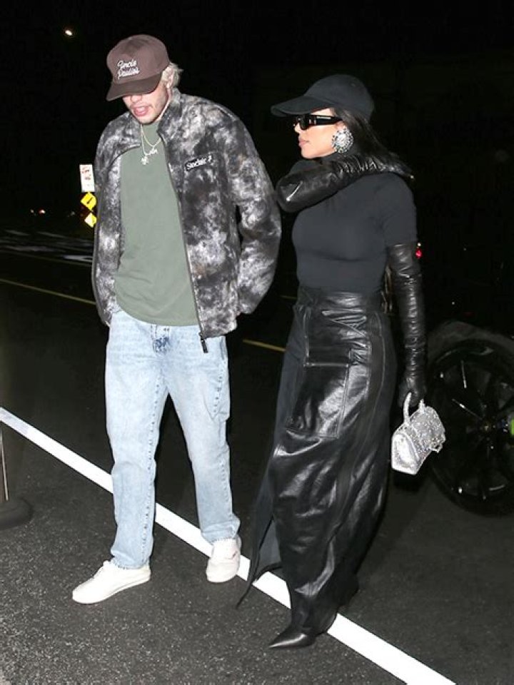 Kim Kardashian & Pete Davidson Board Private Jet To The Bahamas After Spending NYE Apart