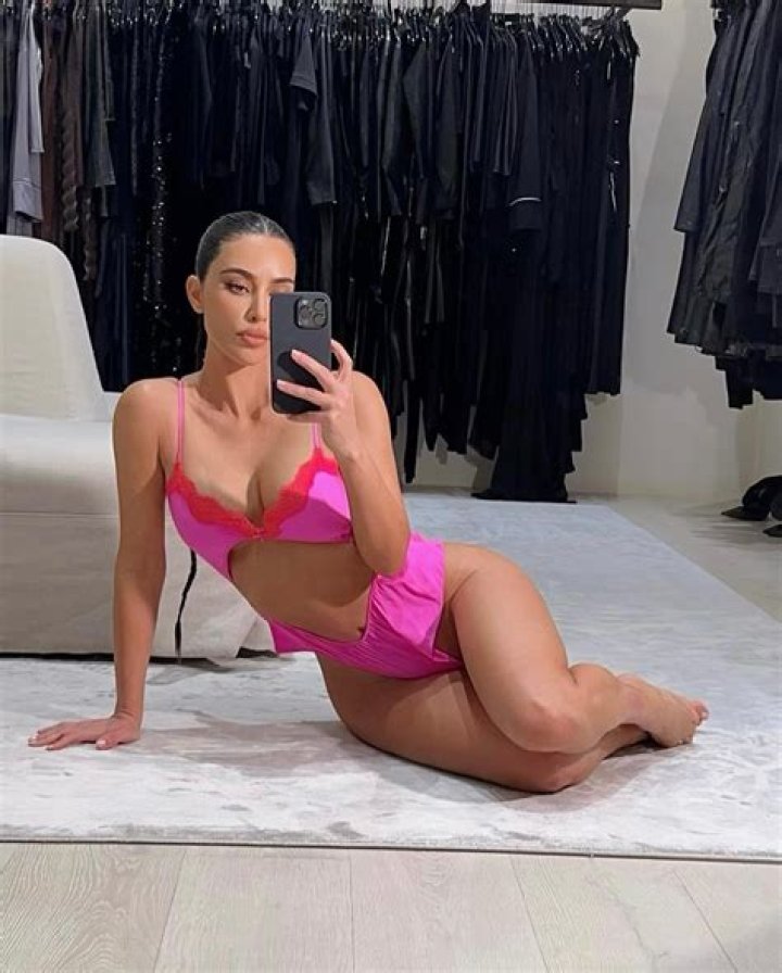 Kim Kardashian Rocks Pink SKIMs Bra For New Holiday Launch: Photos