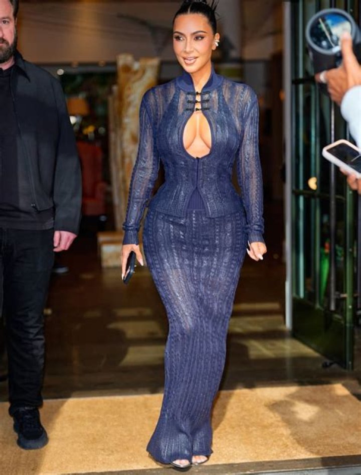 Kim Kardashian Stuns In Sheer Black Dress Showing Bikini Top Underneath & No Bottoms: Photos