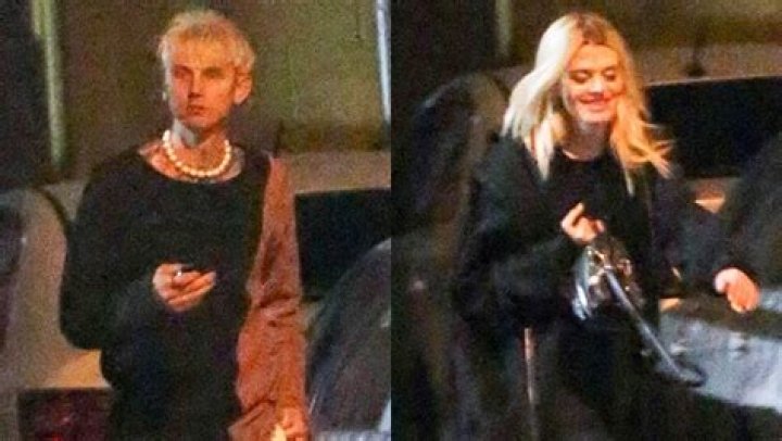 Machine Gun Kelly Photographed Arriving & Leaving LA Club With A Mystery Blonde