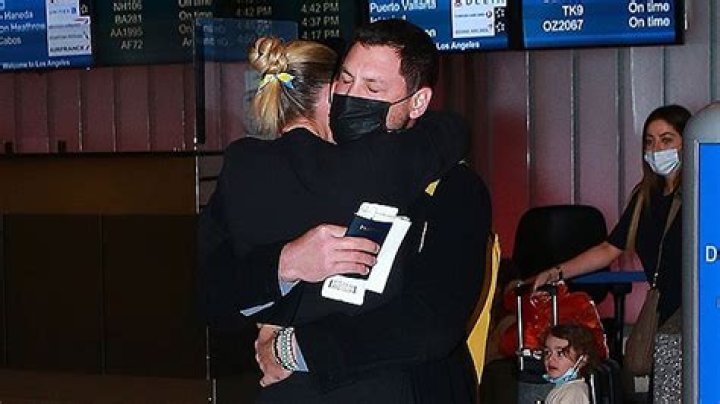 Maksim Chmerkovskiy & Peta Murgatroyd Share Emotional Hug After He Arrives Home Safely From Ukraine