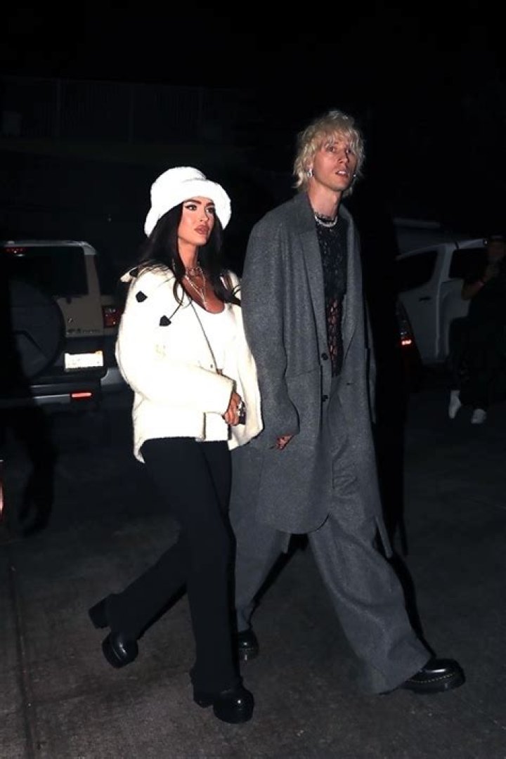 Megan Fox & Machine Gun Kelly Hold Hands As They Join Kourtney & Travis For Landon Barker Concert: Photos