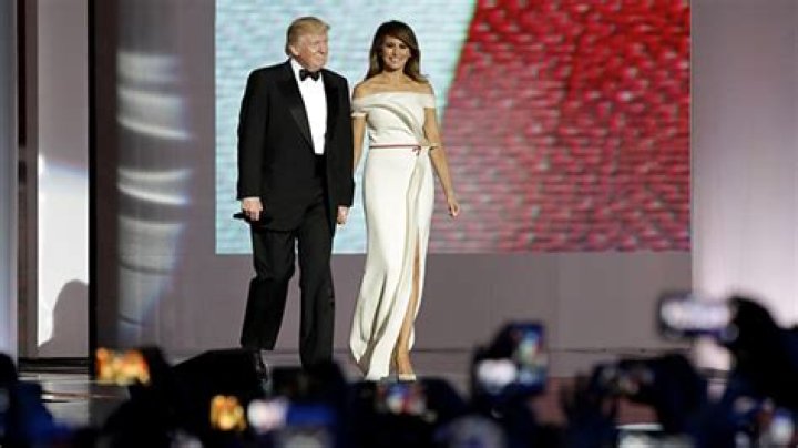 Melania Trump Stuns In Off-The-Shoulder White Gown For Inaugural Ball