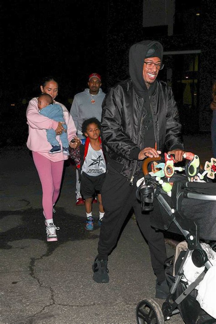 Nick Cannon Pushes Double Stroller With 2 Of His Babies, Heads Into Basketball Game With Brittany Bell