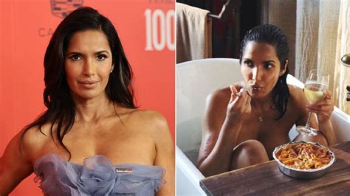 Padma Lakshmi, Topless, Eats Pizza In A Bathtub — See Pics – Hollywood Life
