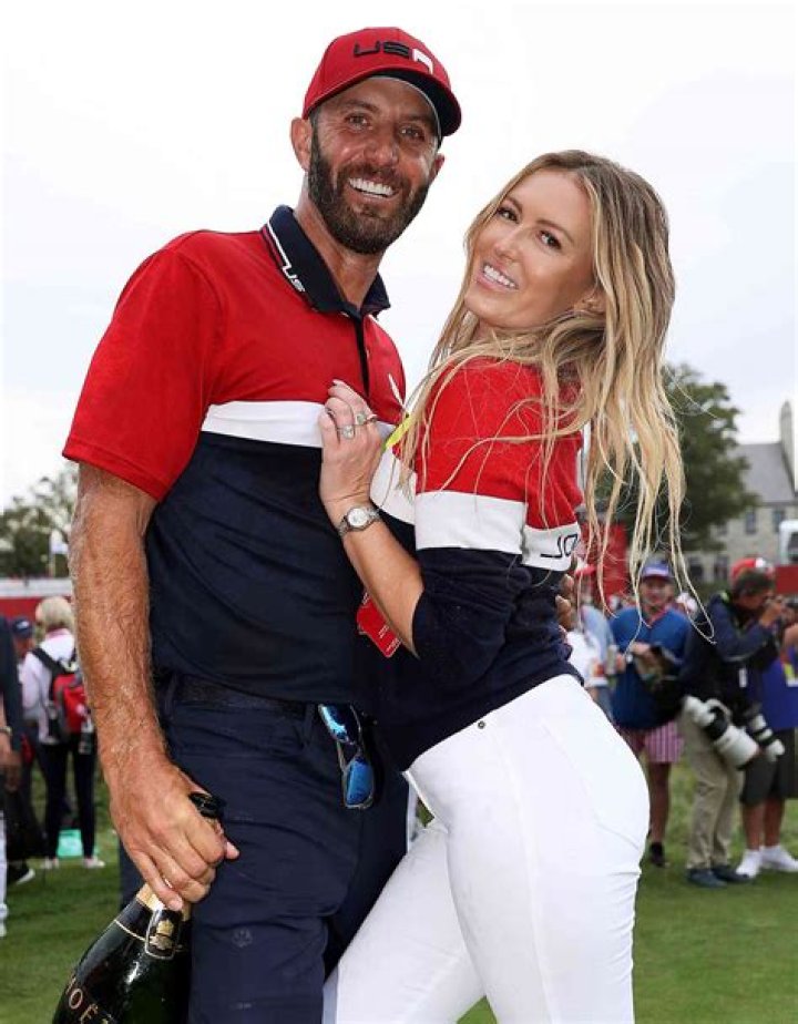 Paulina Gretzky Rocks Sexy Plunging Dress & Dances With Dustin Johnson At Brother’s Wedding