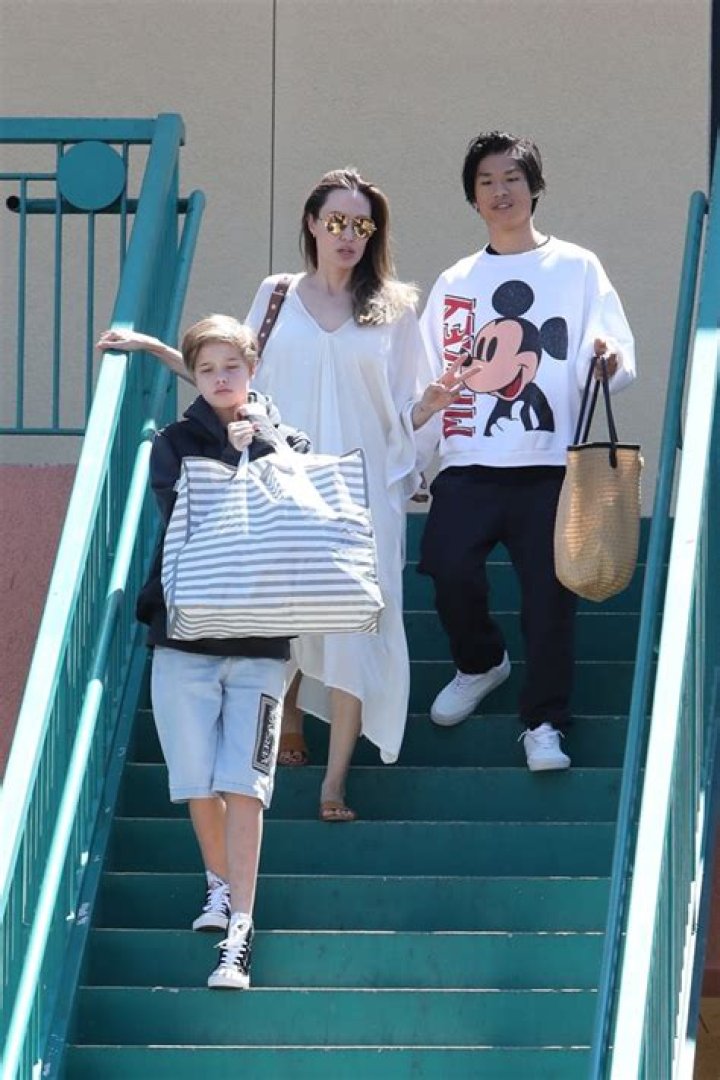 Shiloh Jolie-Pitt, 13, Can’t Get Enough Of Her Versace Shorts While Shopping With Mom & Brother Pax, 15