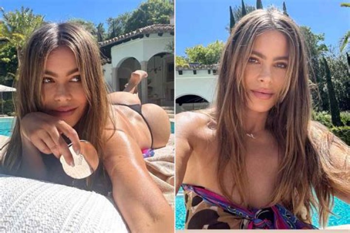Sofia Vergara, 47, Chills In A Bikini With Shirtless Husband Joe Manganiello & Apps — Pics