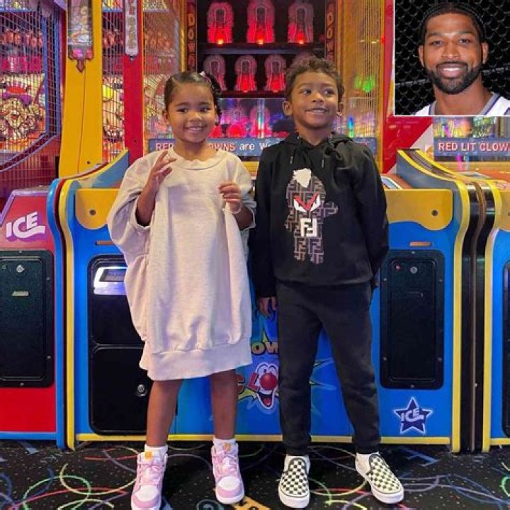 Tristan Thompson Snuggles Up To Son Prince, 4, As They Watch ‘Space Jam 2’ In Rare Photo